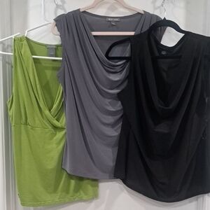 Mixed Women'sTank Top's Black, Green Gray 3 For $25.